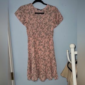 Pink Floral Summer Dress